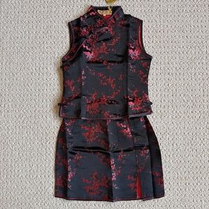 Handmade Chinese qipao top and skirt new with tag
